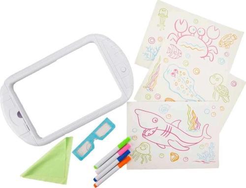Nessiworld 3D Doodle Karanlıkta Parlayan Sihirli Yazı Tahtası