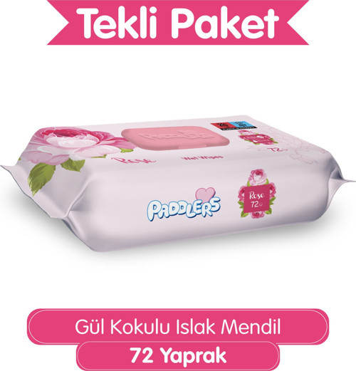 Gül Kokulu Islak Mendil 72 Yaprak
