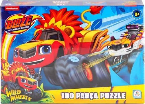Nessiworld BL0048 Blaze Monster Machines 100 Parça Puzzle -Laçokids