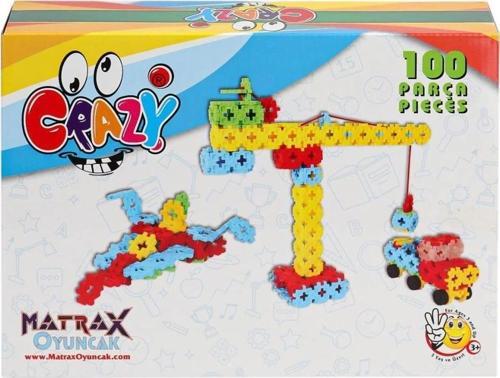 Nessiworld 1713 Crazy 100 Parça Blok Seti -Akçiçek Oyuncak