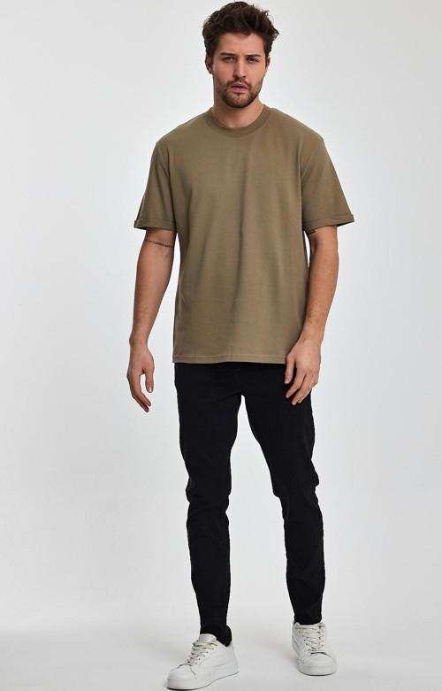 Erkek 30-1 Petek Süprem Bisiklet Yaka T-shirt RD24YE002726
