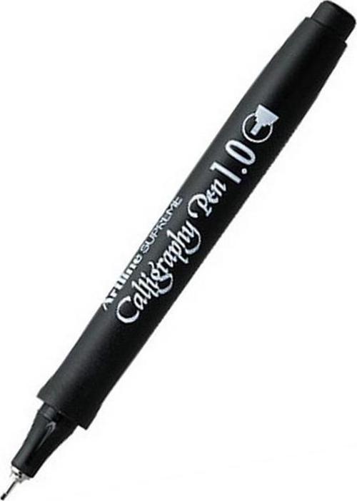 Kaligrafi Kalemi Siyah 1.0 Mm Düz Kesik Uç Supreme Calligraphy 1 Adet Kesik Keçe Uçlu Kaligrafi