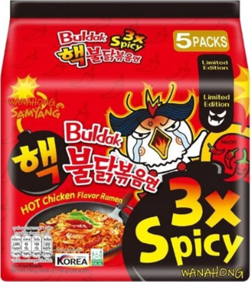 Buldak 3X Acılı Tavuk Aromalı Ramen (5x140g)
