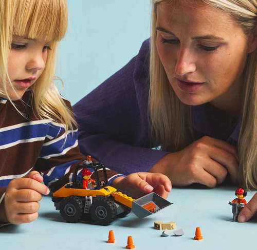 LEGO Sarı Tekerlekli İnşaat Yükleyicisi 60450