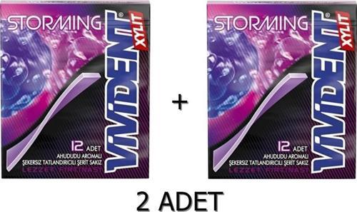 Storming Ahududu Aromalı Şekersiz-Tatlandırıcılı Şerit Sakız 33g