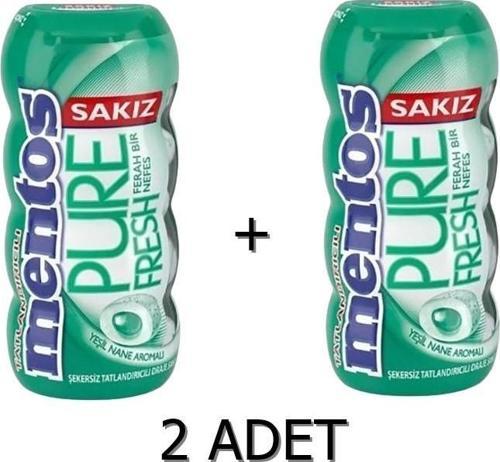 Pure Fresh Yeşil Nane Aromalı Sakız - Şekersiz(Tatlandırıcılı) 30g