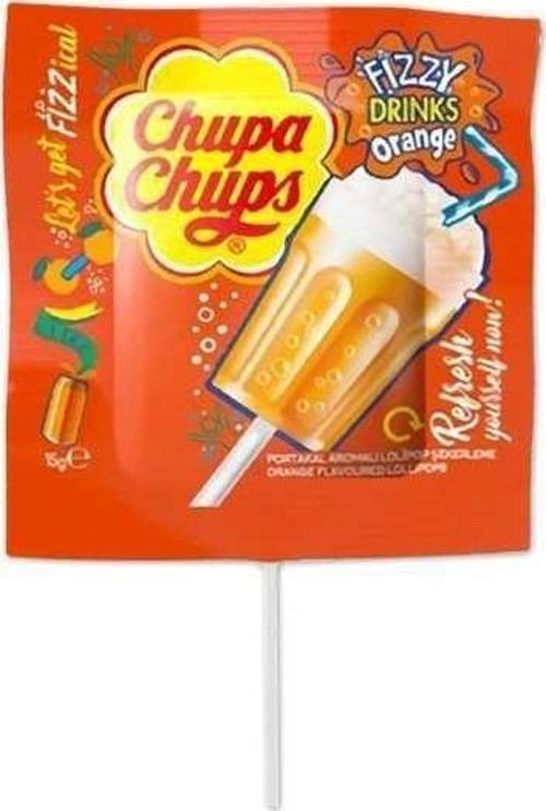 3D Fızzy Drinks Portakal Aromalı Lolipop Şeker 15 g
