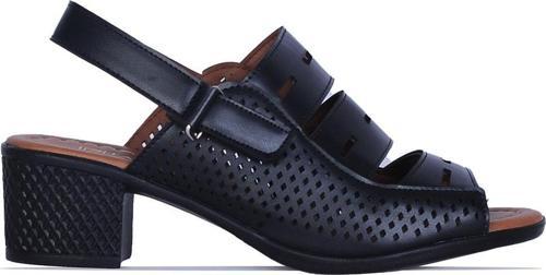 Fl2 Siyah 5cm Kadın Topuklu Sandalet