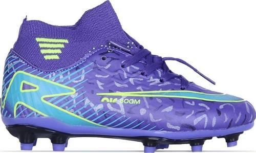 595 Mor-Sarı Krampon Çim Erkek Çocuk Futbol Ayakkabı