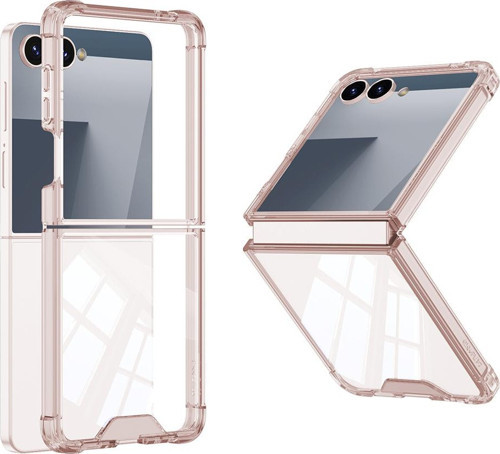 Galaxy Z Flip 7 Kılıf Full Camlı Kıpta Kapak