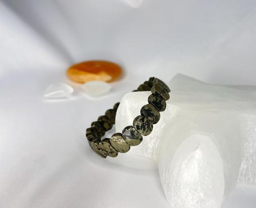 PİRİT DOĞALTAŞ ROLEX KESİM BİLEKLİK 