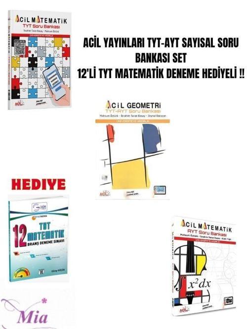 ACİL TYT-AYT SAYISAL SORU BANKASI SET 