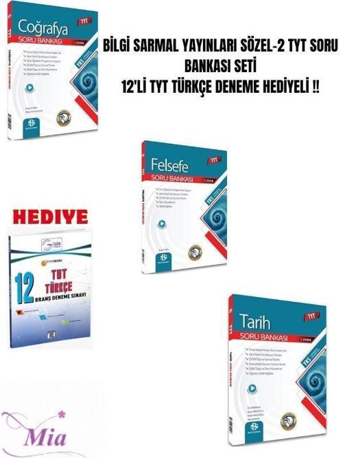 BİLGİ SARMAL TARİH COĞRAFYA FELSEFE SORU BANKASI SET  TYT 