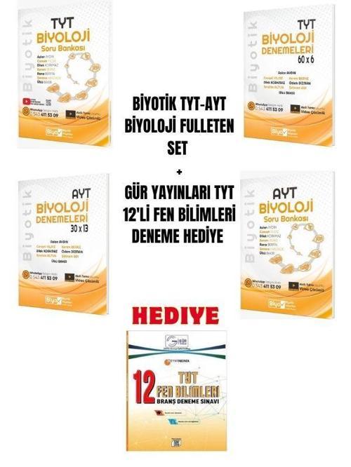 BİYOTİK TYT-AYT BİYOLOJİ FULLETEN SET
