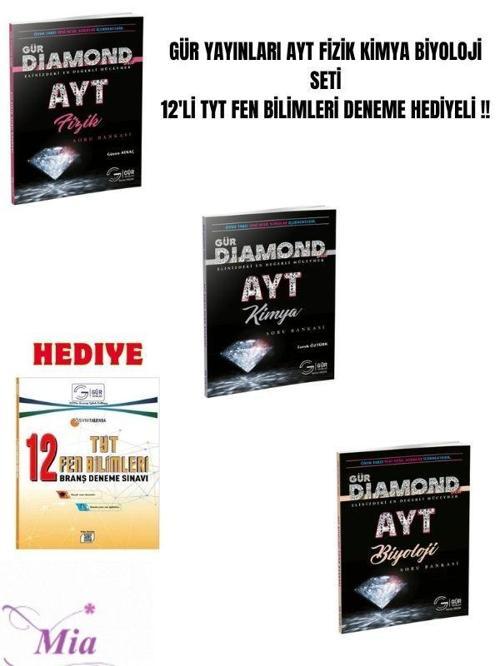 GÜR AYT FİZİK KİMYA BİYOLOJİ SETİ 
