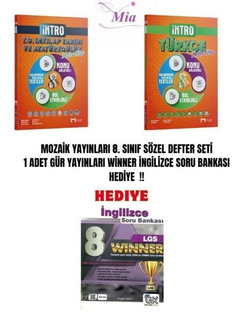 LGS MOZAİK YAYINLARI SÖZEL DEFTER SET 