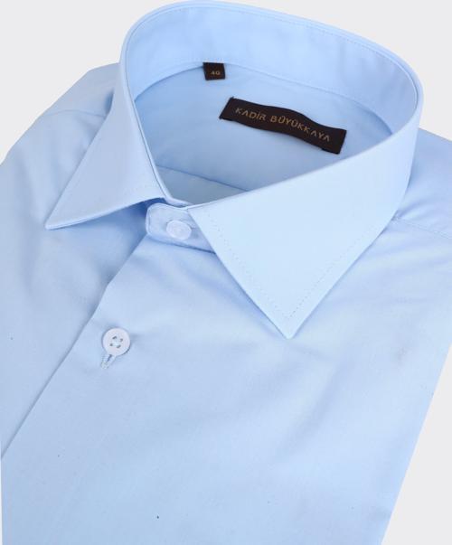 Kolay Ütülenebilir Slim Fit Klasik Yaka Pamuklu Erkek Gömlek-KAO4990S