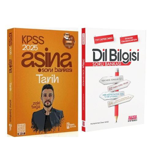 İsem 2025 KPSS Tarih Aşina ve AKM Dil Bilgisi Soru Bankası Seti 2 Kitap