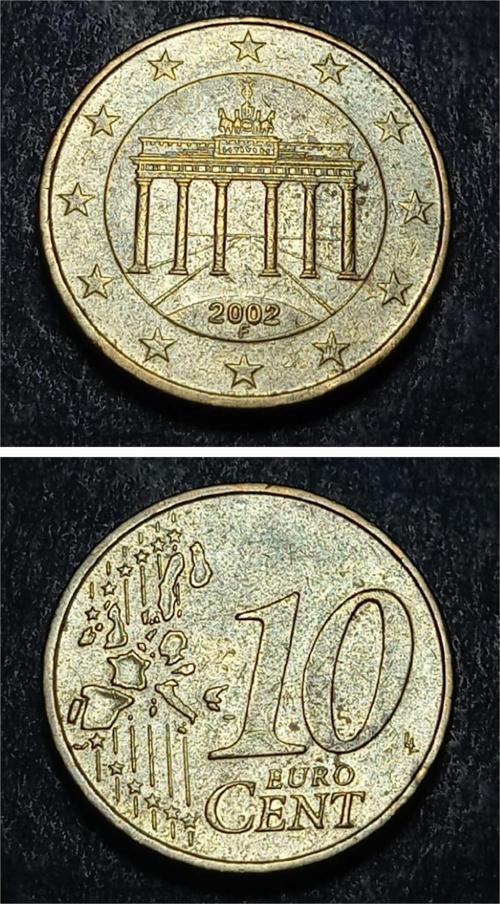 Escoines 39963688a9b780e5a1 2002 Almanya 10 Eurocent Nordik altın Para