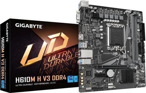 H610M H V3 D4 1700P VGA HDMI Usb3.2 Matx Anakart