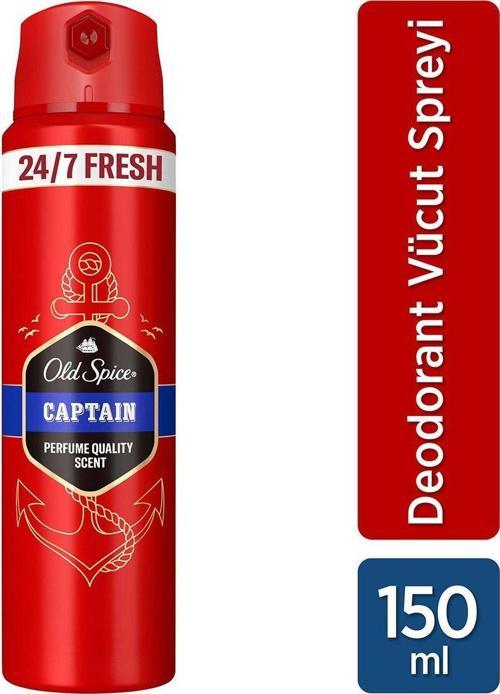 Old Spıce Captaın Erkek Sprey Deodorantı 150 ml
