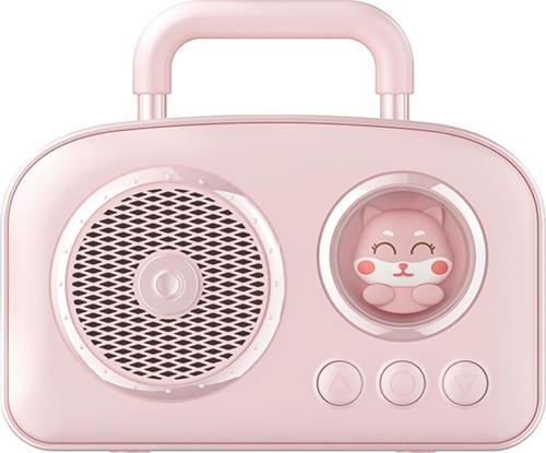 BR-220 Radyolu Bluetooth Hoparlör - Pembe