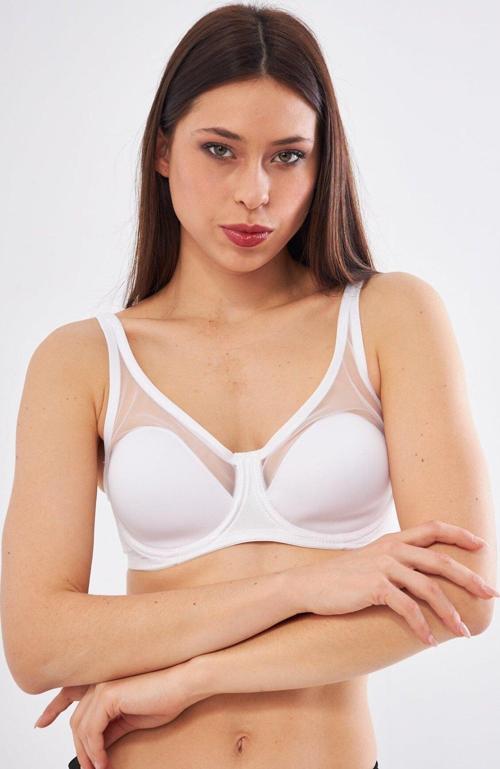 Le Jardin Linda Tül Detaylı Toparlayıcı İnce Soft Cup Sütyen (B-C CUP) -9200