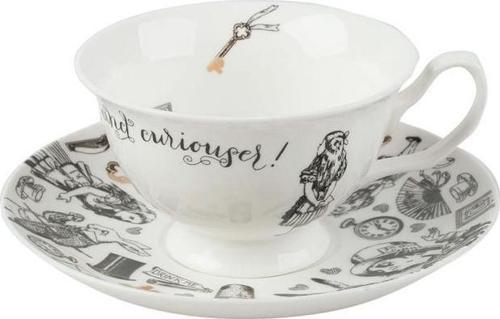 x V&A Alice In Wonderland 210ml Porselen Çay Fincanı
