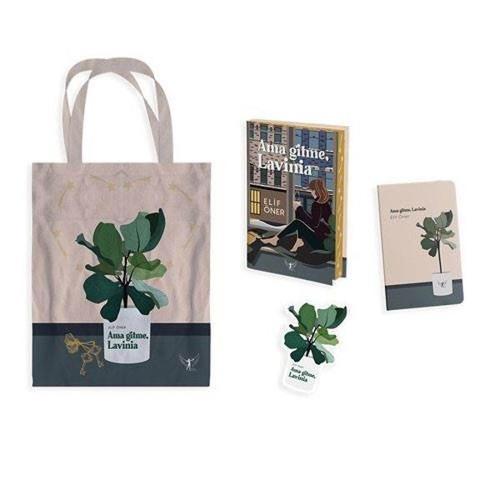 Ama Gitme Lavinia - Bez Çanta Defter ve Özel Ayraç Hediyeli