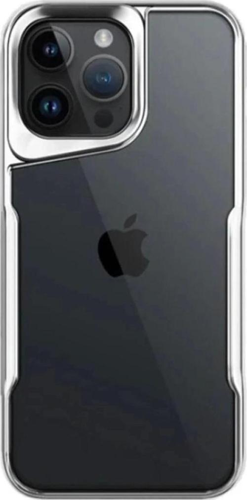 iPhone 16 Pro Max Kılıf Boyi Silikon Kapak - Gümüş