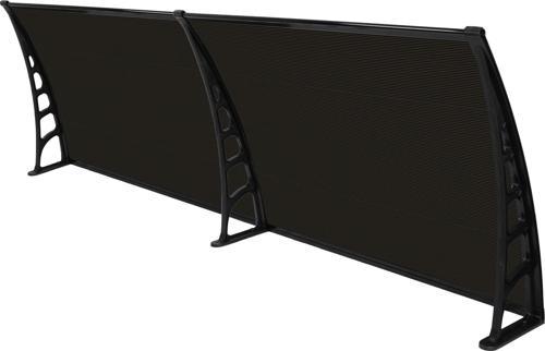 CROCUS Kapı Pencere Üstü Pratik Sundurma 80×240 – Siyah