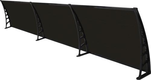 CROCUS Kapı Pencere Üstü Pratik Sundurma 80×360 – Siyah