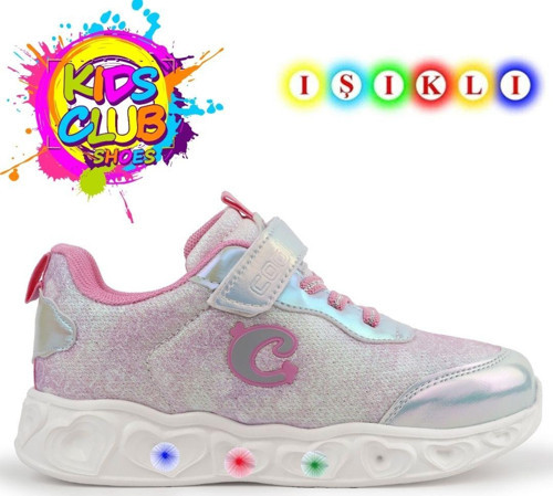 Cool Yuki Işıklı Ortopedik Taban Kız Çocuk Spor Ayakkabı