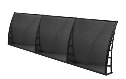COSMOS Kapı Pencere Üstü Pratik Sundurma 105X360 - Siyah