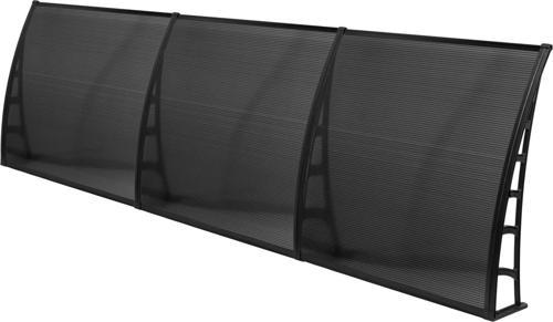 COSMOS Kapı Pencere Üstü Pratik Sundurma 105X360 - Siyah