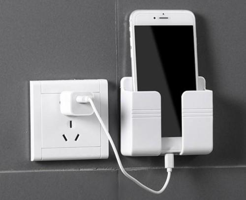 Telefon ve Kumanda Standı Plastik Krem Renk