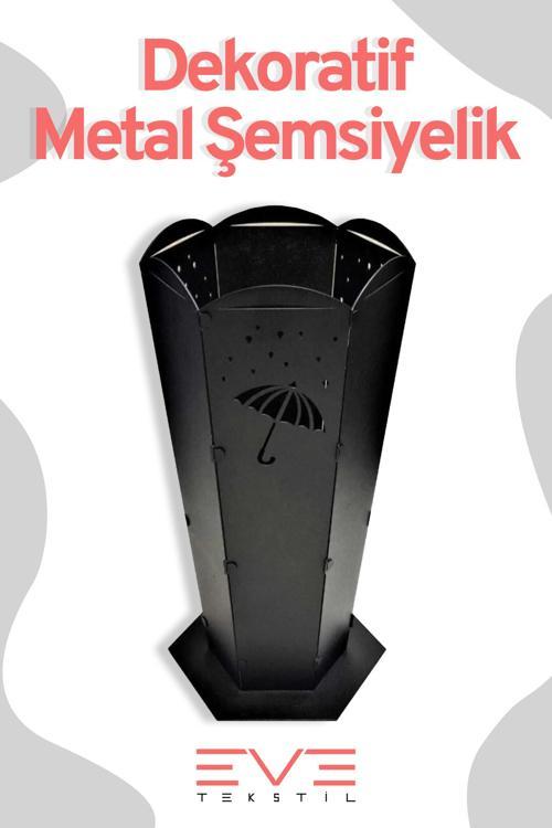 Lüx Dış ve İç Mekana Uygun Şemsiye Desenli Paslanmaz Şemsiyelik