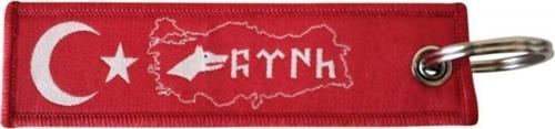 Türk Bayraklı Göktürkçe Anahtarlık