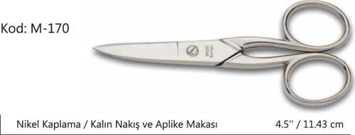 Rose Europe Kalın Nakış Makası Süper Kalite No:4.5 11,43 CM