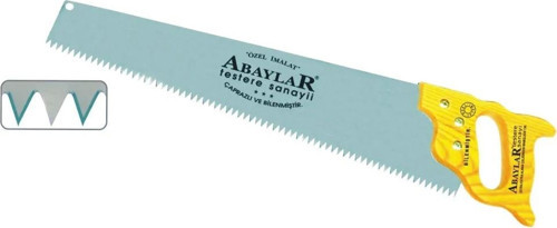Abaylar Beyaz Çelik Pala Testere 50 cm - Ahşap Sap