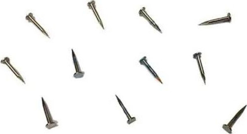 Klips, Menteşe, Ayağı Çivisi 9mm Çelik - Nikel 100gr