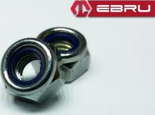 Ebru Altıköşe Fiberli Somun M8 - 10 Adet