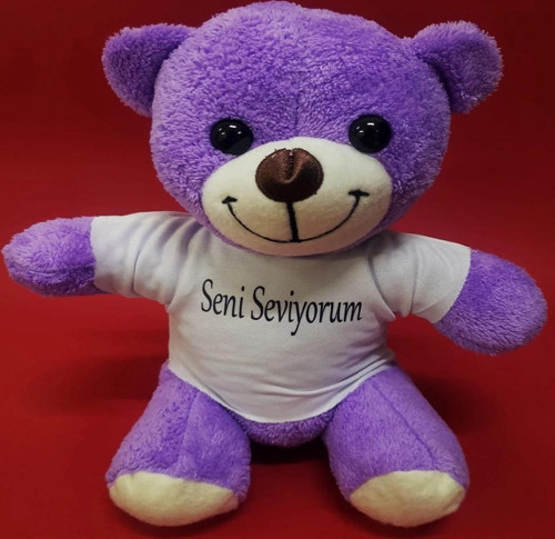 Seni Seviyorum Tişörtlü Peluş Ayı