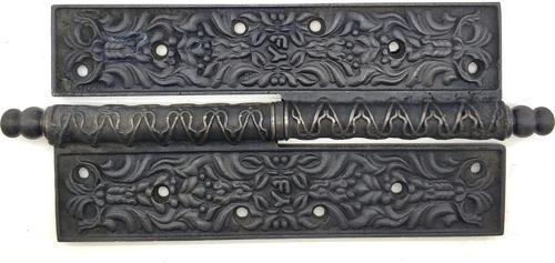 Antika Tarz Dekoratif Pirinç Lüks Okka Menteşe - 20cm, Oksit