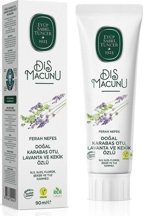 Doğal Karabaş Otu, Lavanta ve Kekik Özlü Diş Macunu 90 ml
