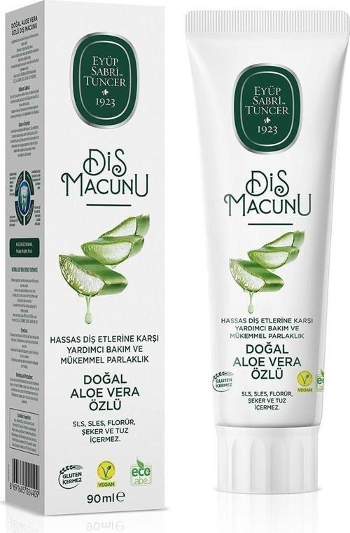 Doğal Aloe Vera Özlü Diş Macunu 90 ml