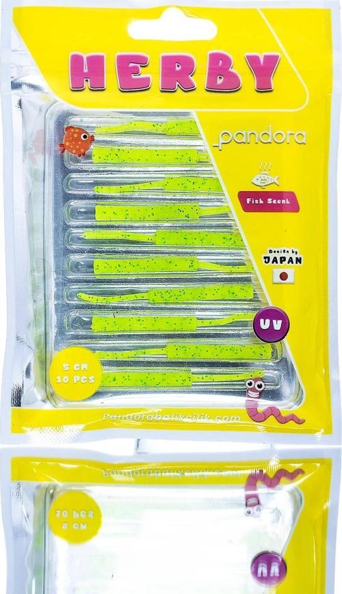 Herby LRF Silicon 5cm 10'lu Renk: Green Glitter