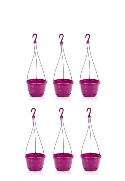 SO-SM02 Safir Makrome Askılı Balkon Saksı 3.4 lt Vişne 6 Adet