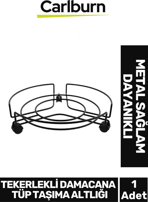 Özel Üretim Dayanıklı Sağlam Metal Ağır Yük Kaymaz Yapılı Tekerlekli Damacana Tüp Taşıma Altlığı