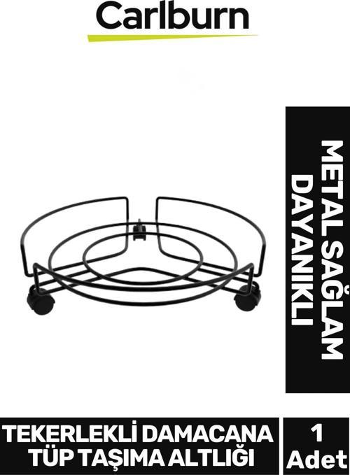 Özel Üretim Dayanıklı Sağlam Metal Ağır Yük Kaymaz Yapılı Tekerlekli Damacana Tüp Taşıma Altlığı